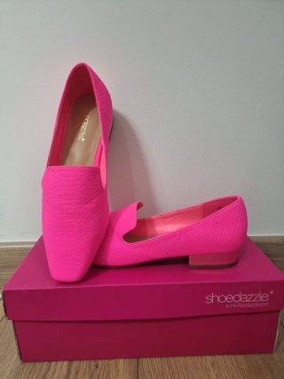 Manoletinas ShoeDazzle Rosa Neón