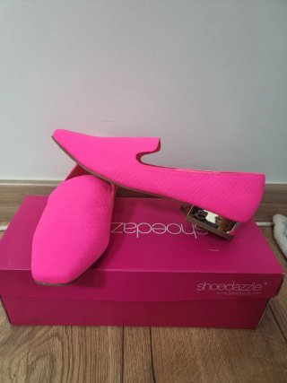 Manoletinas ShoeDazzle Rosa Neón