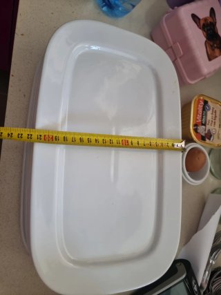 Platos de porcelana blancos ,7 unidades