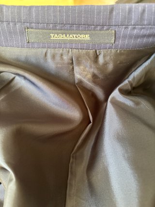 Giacca Tagliatore gessata blu taglia 46