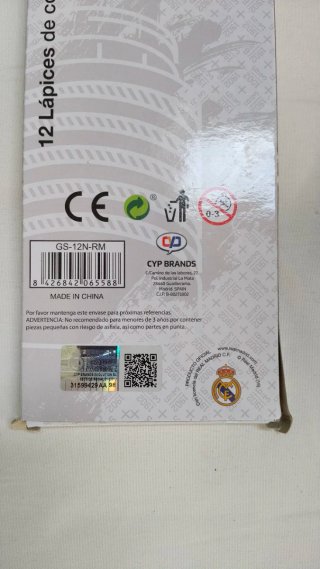 Lápices de Colores Real Madrid Oficial