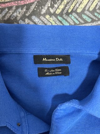 Polo Massimo Dutti Azul
