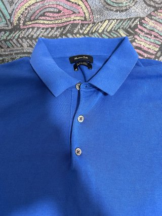 Polo Massimo Dutti Azul