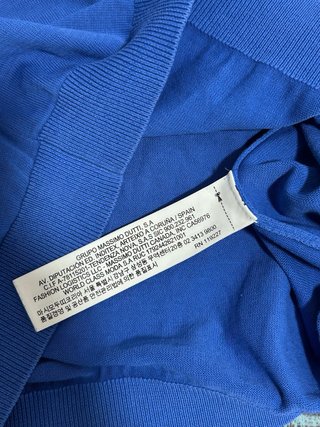 Polo Massimo Dutti Azul
