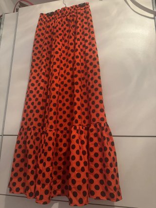 Falda larga lunares para romerías