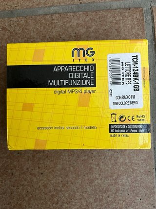 Reproductor MP3/MP4 MG Itex 1GB Radio FM Nuevo