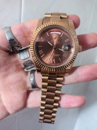 Rolex Day-Date 40 Everose Gold Marrón