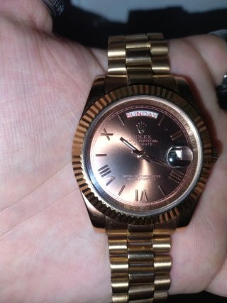 Rolex Day-Date 40 Everose Gold Marrón