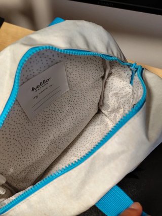 Mochila Hello Nature Azul y Blanca