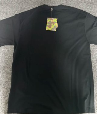 Camiseta Bape Estampada Azul y Negra Talla M