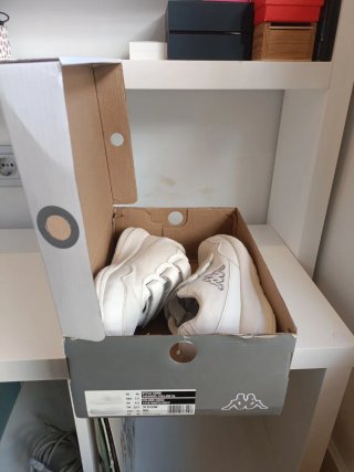 Zapatillas Kappa velcro blancas talla 40