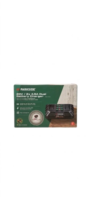 Cargador Parkside Doble 2x4.5A Nuevo