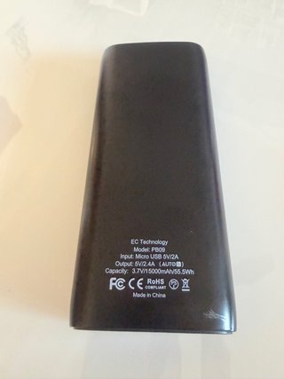Batería Externa EC Technology 15000 mAh
