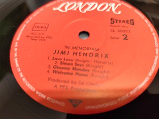 Jimi Hendrix In Memoria Curtis Knight Vinilo