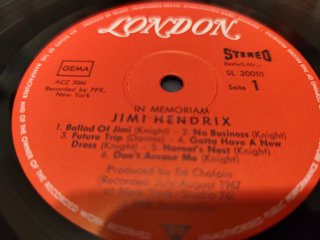 Jimi Hendrix In Memoria Curtis Knight Vinilo