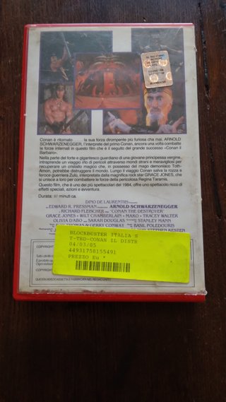 VHS Conan il Distruttore ex noleggio