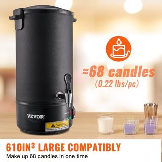Derretidor de Cera para Fabricación de Velas Olla Eléctrica de 10 Litros Uso Comercial o Doméstico