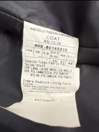 Cappotto nero in lana Max& Co