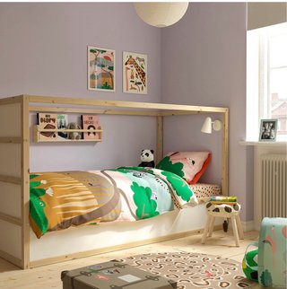 Estructura Cama KURA IKEA reversible + somier