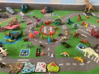 Alfombra niños con lote dinosaurios y animales 35€