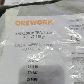 OREWORK Pantalones Impermeables Agua XL