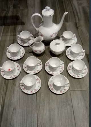Juego de café de porcelana
