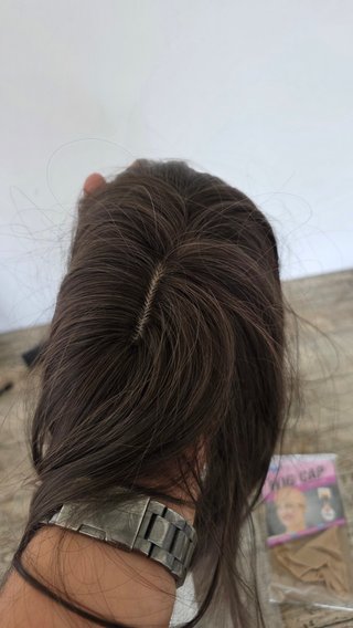 Peluca Castaña Corta + Redecilla Wig Cap