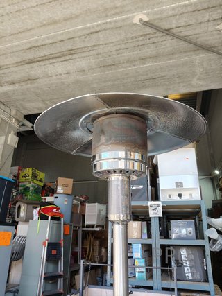 Estufa exterior de gas ajustable