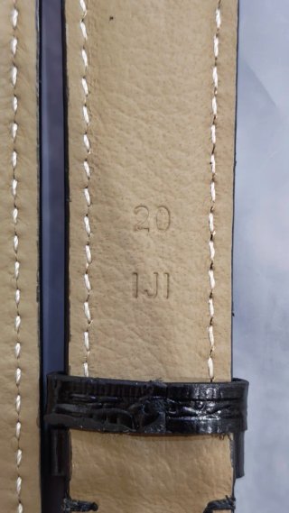 Correa Piel Omega 20mm Negra