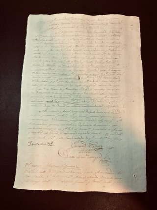 Manuscrito Antiguo 1824 Fernando VII Sello 4º
