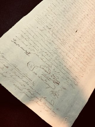 Manuscrito Antiguo 1824 Fernando VII Sello 4º