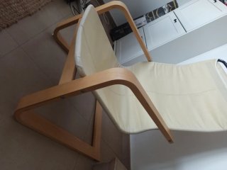 Sillón IKEA POÄNG Madera y Tela