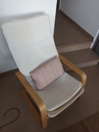 Sillón IKEA POÄNG Madera y Tela