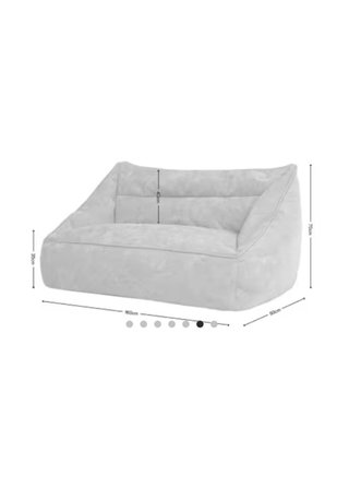 Sofá Puf Beige Tela XXL