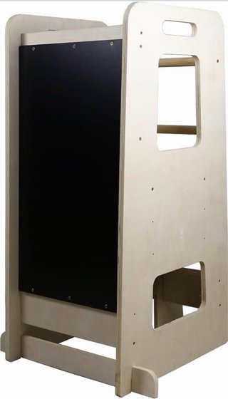 Torre di apprendimento Montessori con lavagna