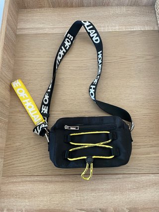 Bolso House of Holland negro y amarillo