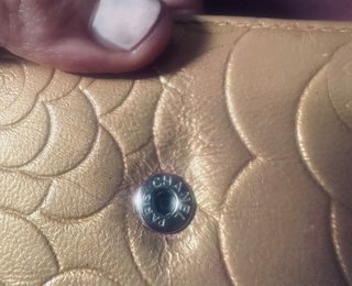 Portafoglio Chanel Camellia Giallo Oro