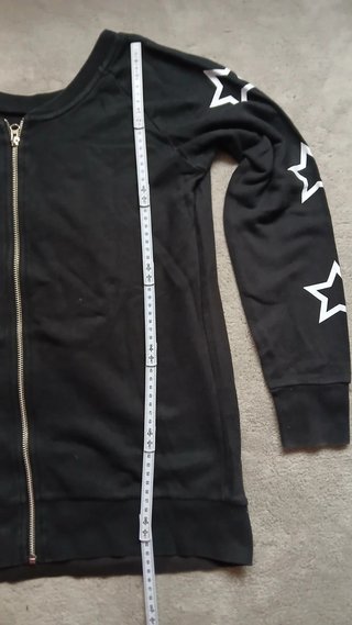 Adidas Felpa con Zip e Stelle Nera Taglia S