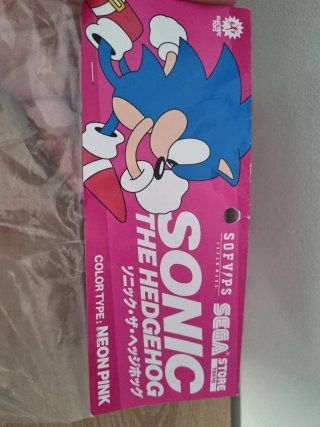 Sonic Sofubi SEGA Store Tokyo Neon Pink