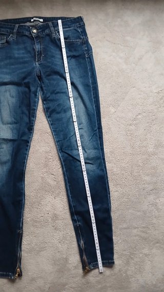 Liu Jo Jeans Skinny con Zip Caviglie Blu Taglia 33