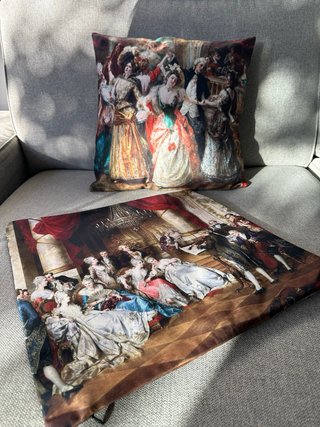 Cuscino in velluto design classico