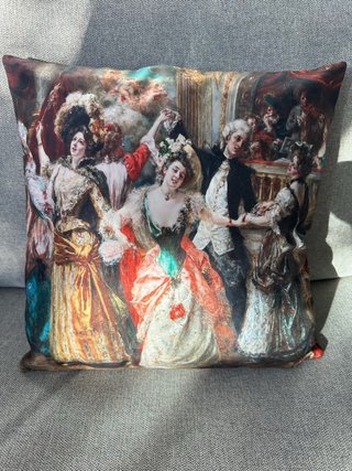 Cuscino in velluto design classico