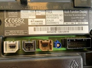 Pantalla gps 259156379r renault captur i 1.2 61234