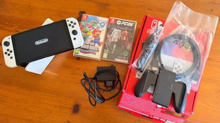 Nintendo Switch OLED Blanca + Juegos