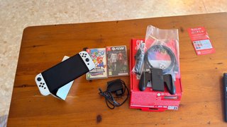 Nintendo Switch OLED Blanca + Juegos