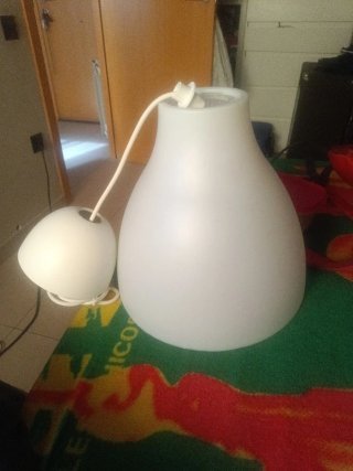 Lámpara de techo colgante blanca