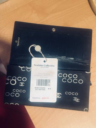 Portafoglio Chanel Coco Tessuto marrone