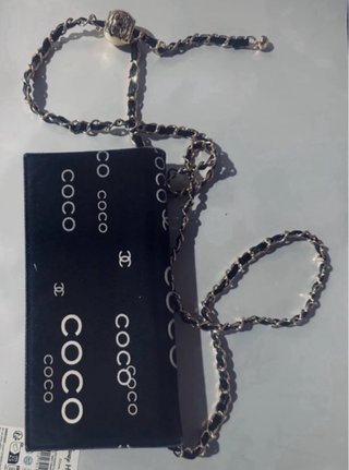 Portafoglio Chanel Coco Tessuto marrone