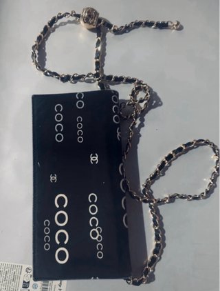 Portafoglio Chanel Coco Tessuto marrone