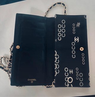 Portafoglio Chanel Coco Tessuto marrone